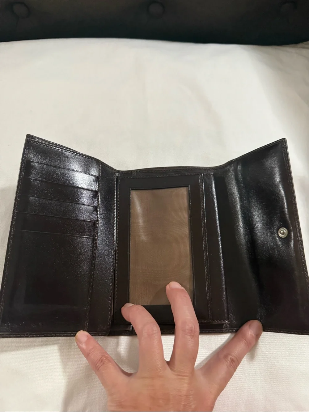 Fendi Zucca Print FF Canvas Wallet trifold